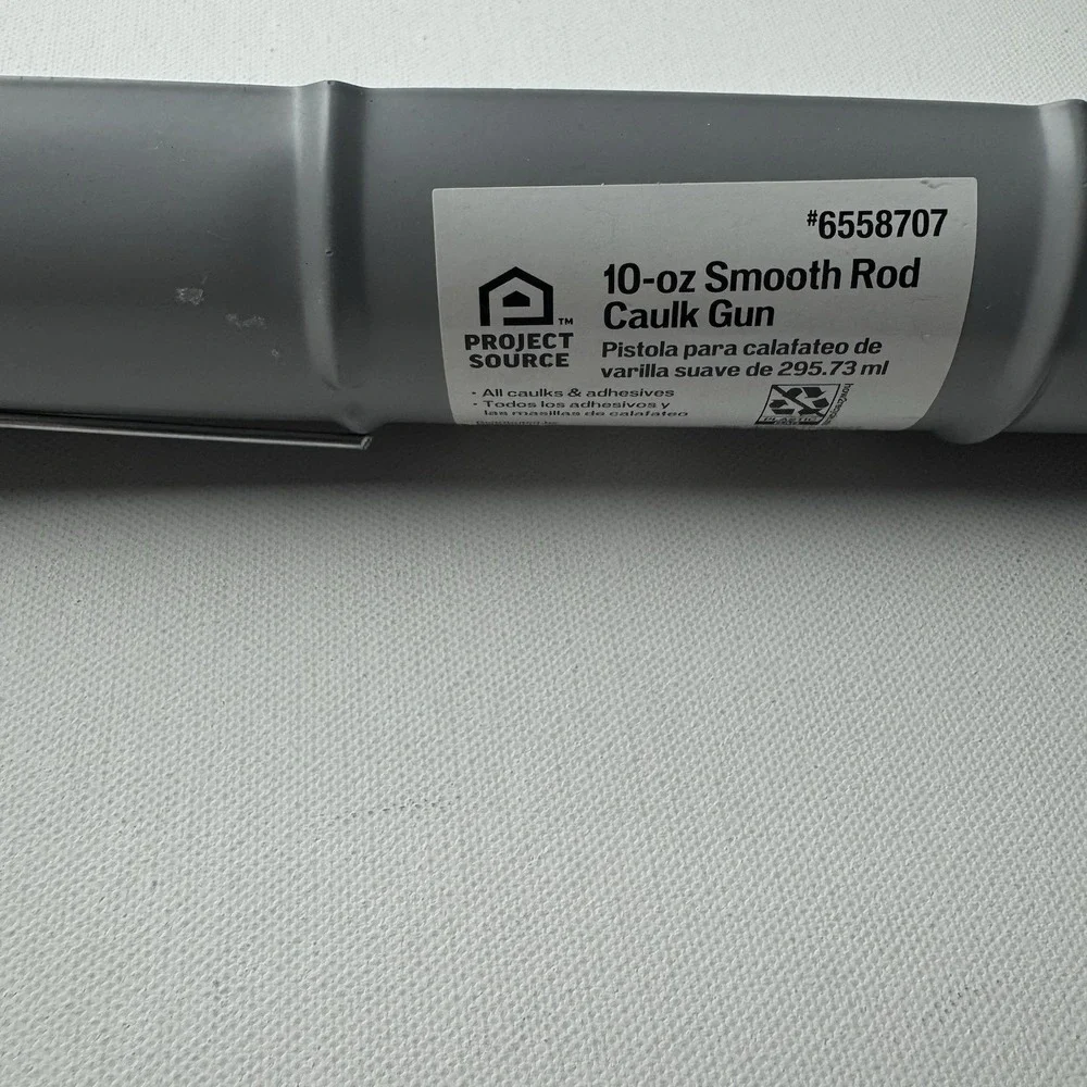 Project Source 10 oz Smooth Rod Caulk Gun Heavy Duty Manual #6558707